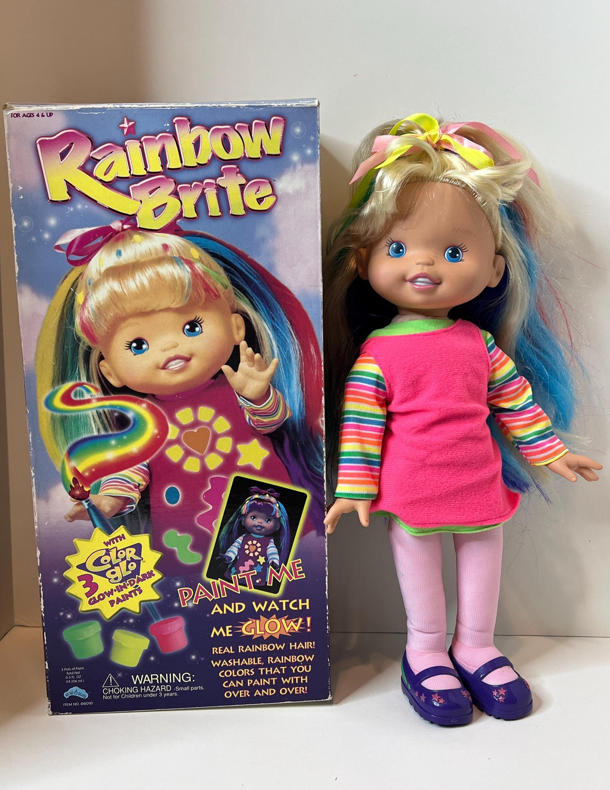 HTF 1990s 2nd Generation Rainbow Brite Color Crew  15” doll with box