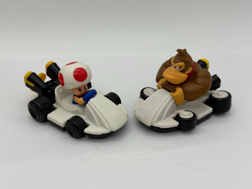 McDonald’s Happy Meal toy Nintendo Super MarioKart Toad and Donkey Kong racer cars