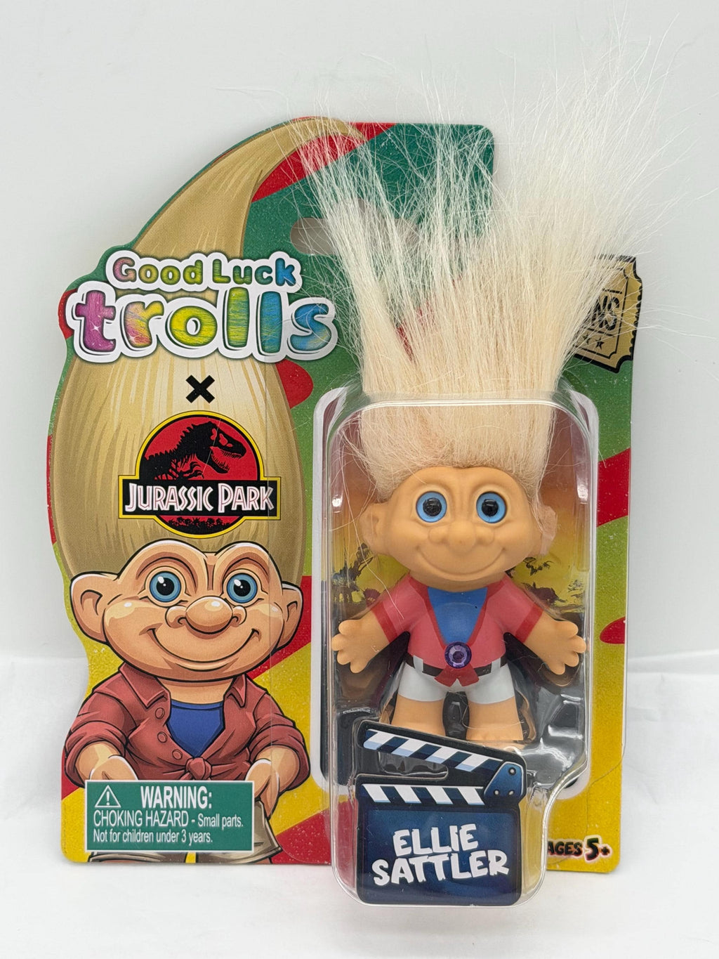 Good Luck Trolls Movie Icons Set: Jurassic Park Ellie Satler and Alan Grant