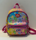 Care Bears ombré rainbow mini backpack with adjustable ribbon straps for school, cosplay or practical cute