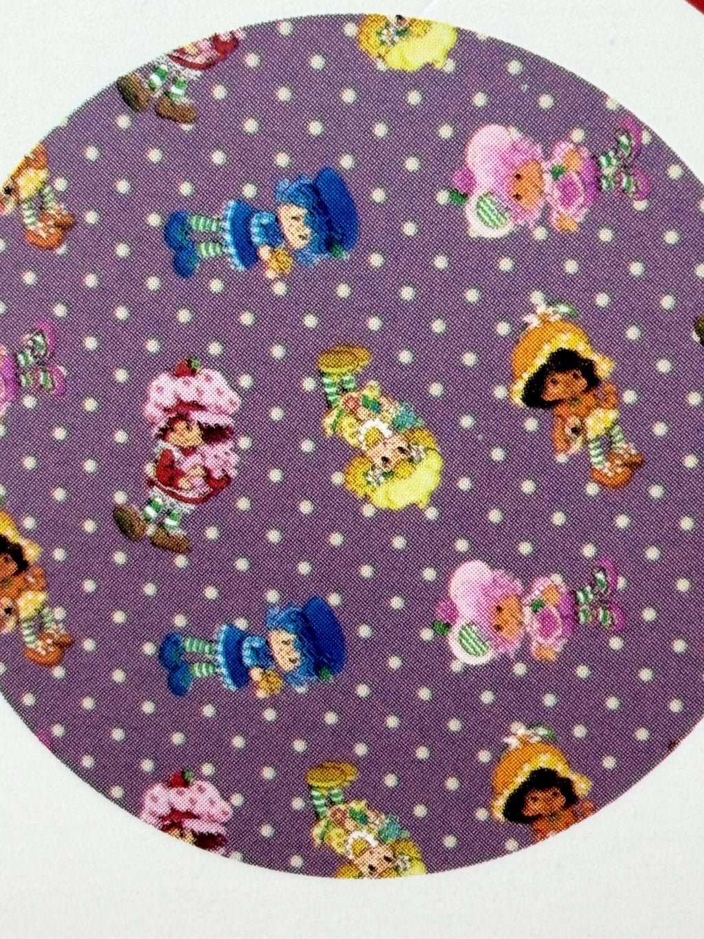 Strawberry Shortcake and Friends reversible  satin sleep / hair cap- adult size