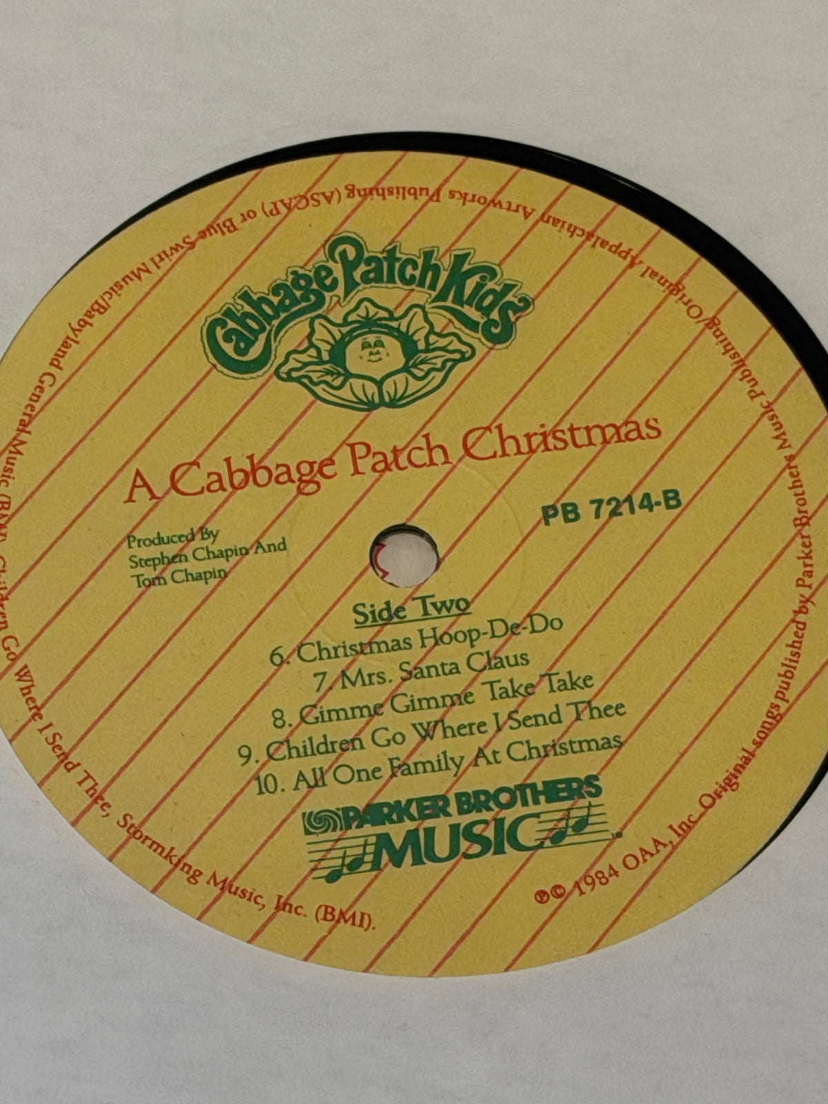 Vintage A Cabbage Patch Christmas vinyl LP album