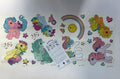 New My Little Pony  retro design wall clings for home decoration