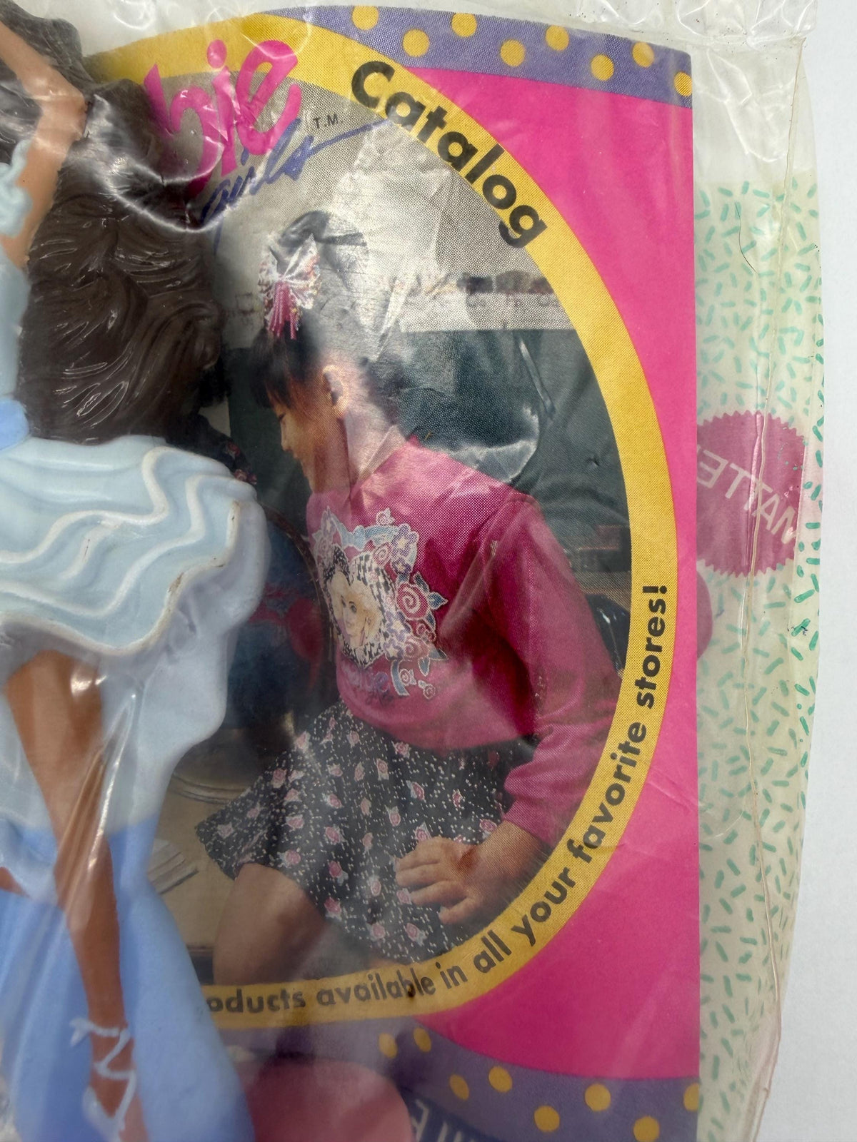 Vintage McDonalds Happy Meal toy My First Ballerina Barbie figure with toy catalogue insert