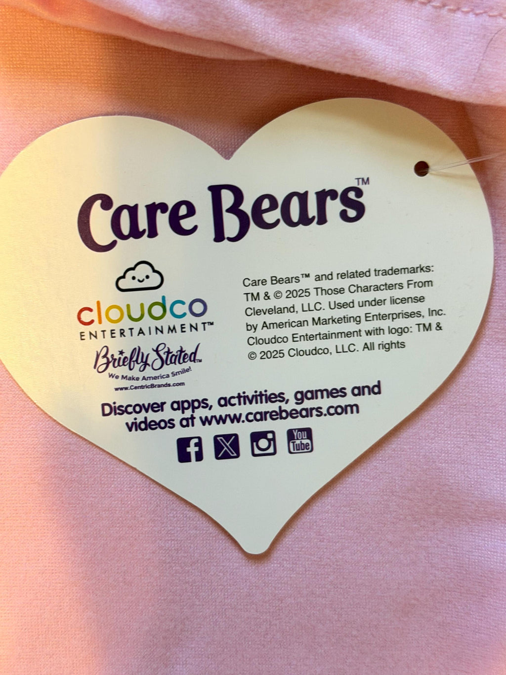 New Care Bears pink sleep/ lounge shirt ladies size L