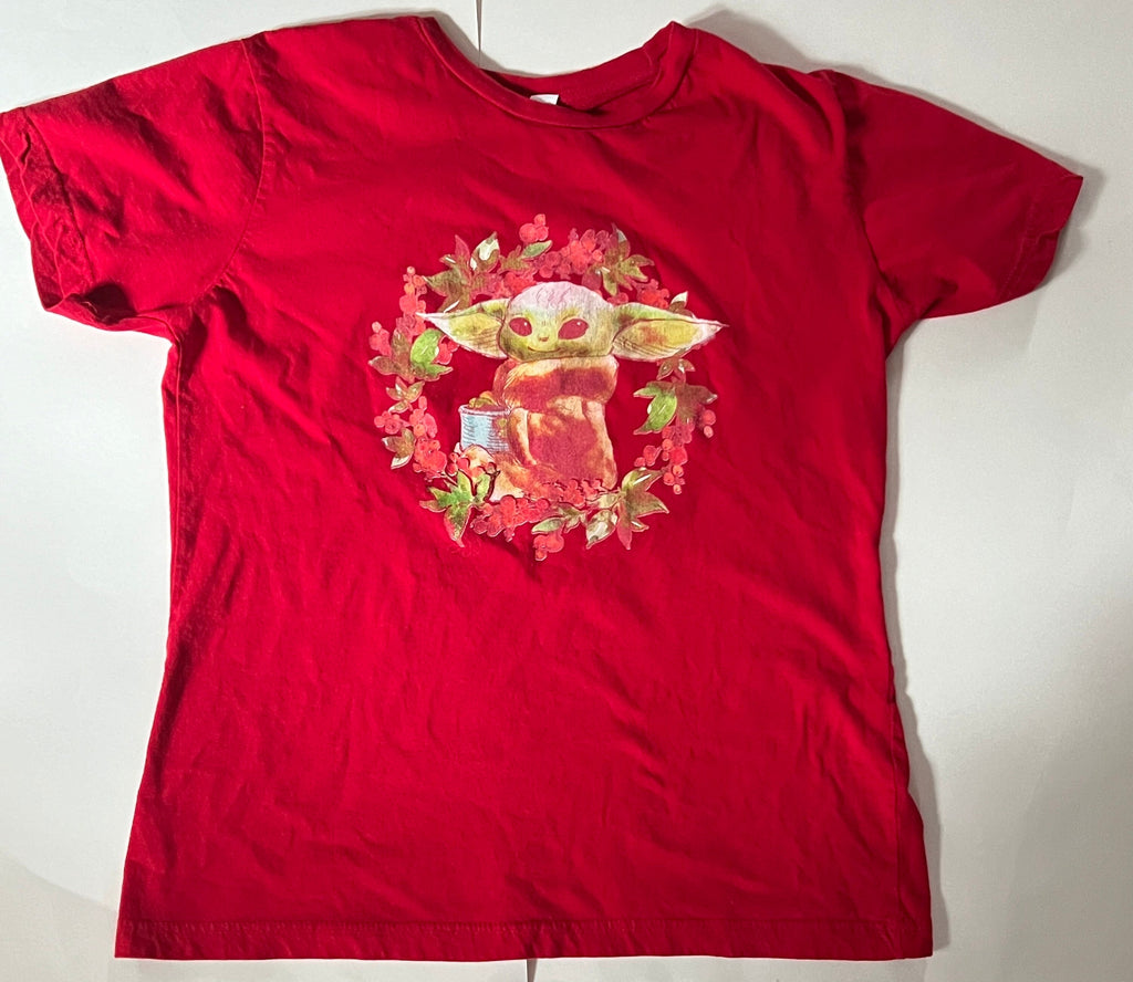 Star Wars Mandalorian Grogu / Baby Yoda Xmas tee ladies size L
