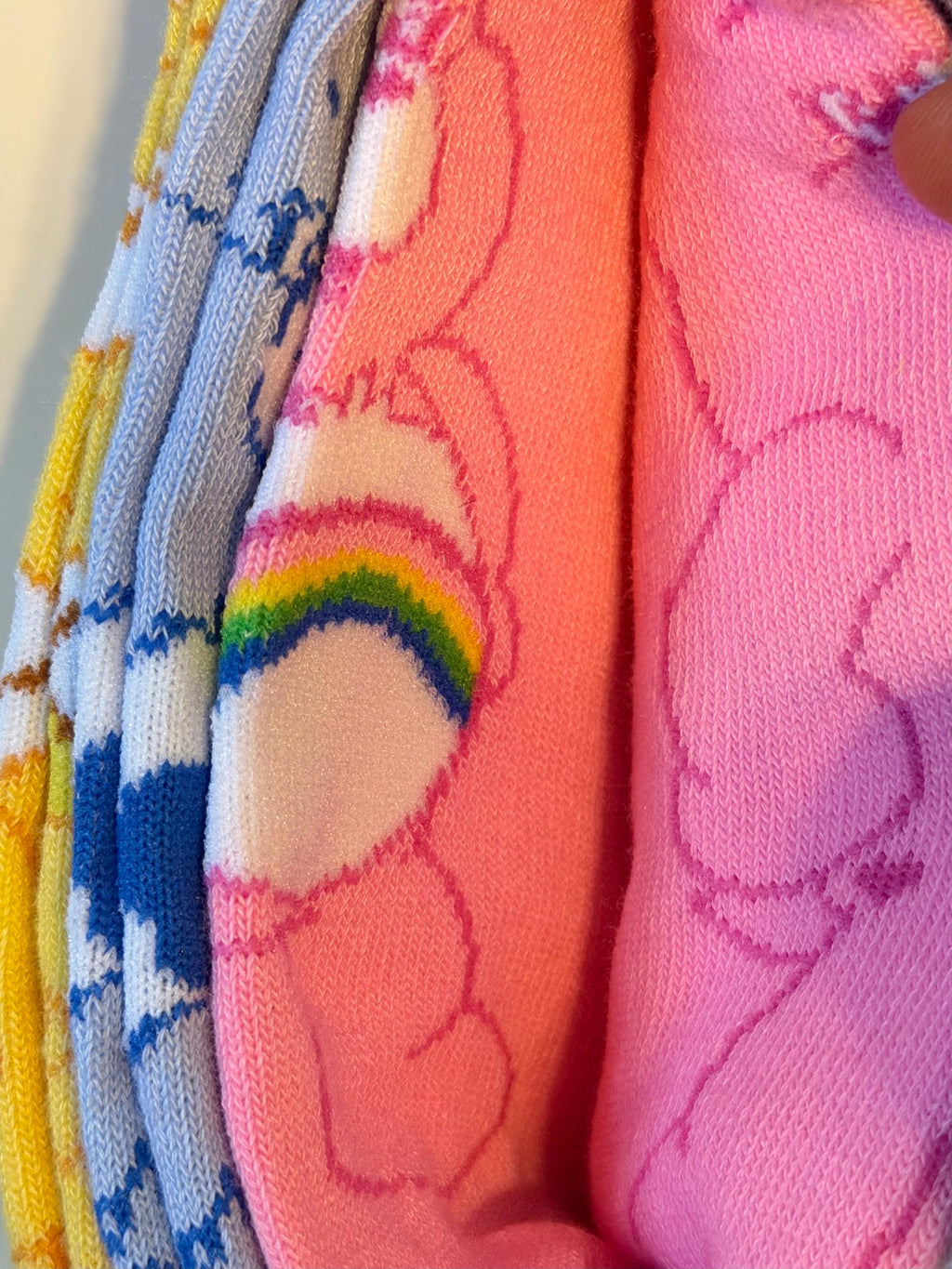 Care Bears Ankle Socks pack of 5, ladies sock size 4-11