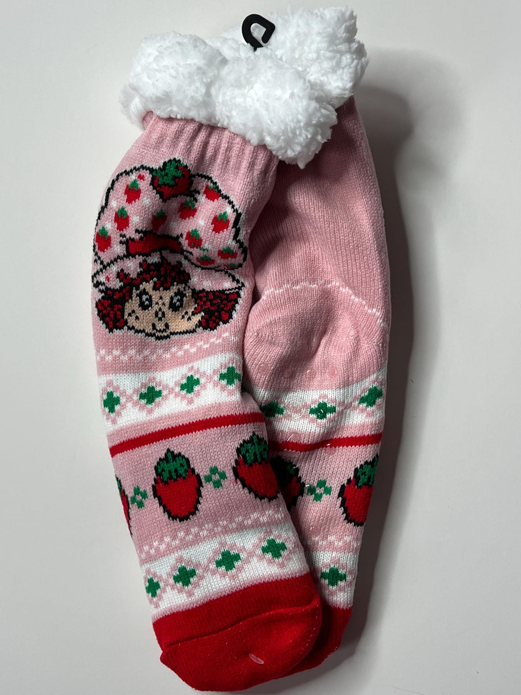 Strawberry Shortcake Merry Berry Tee and slipper socks Ladies size L