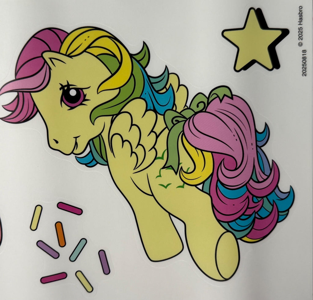 New My Little Pony  retro design wall clings for home decoration