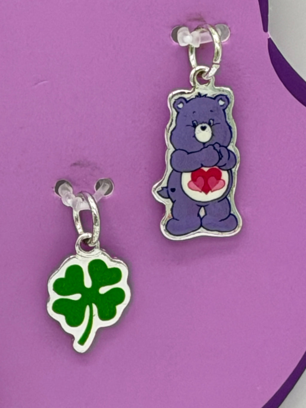 Care Bears charm necklace with interchangeable charms