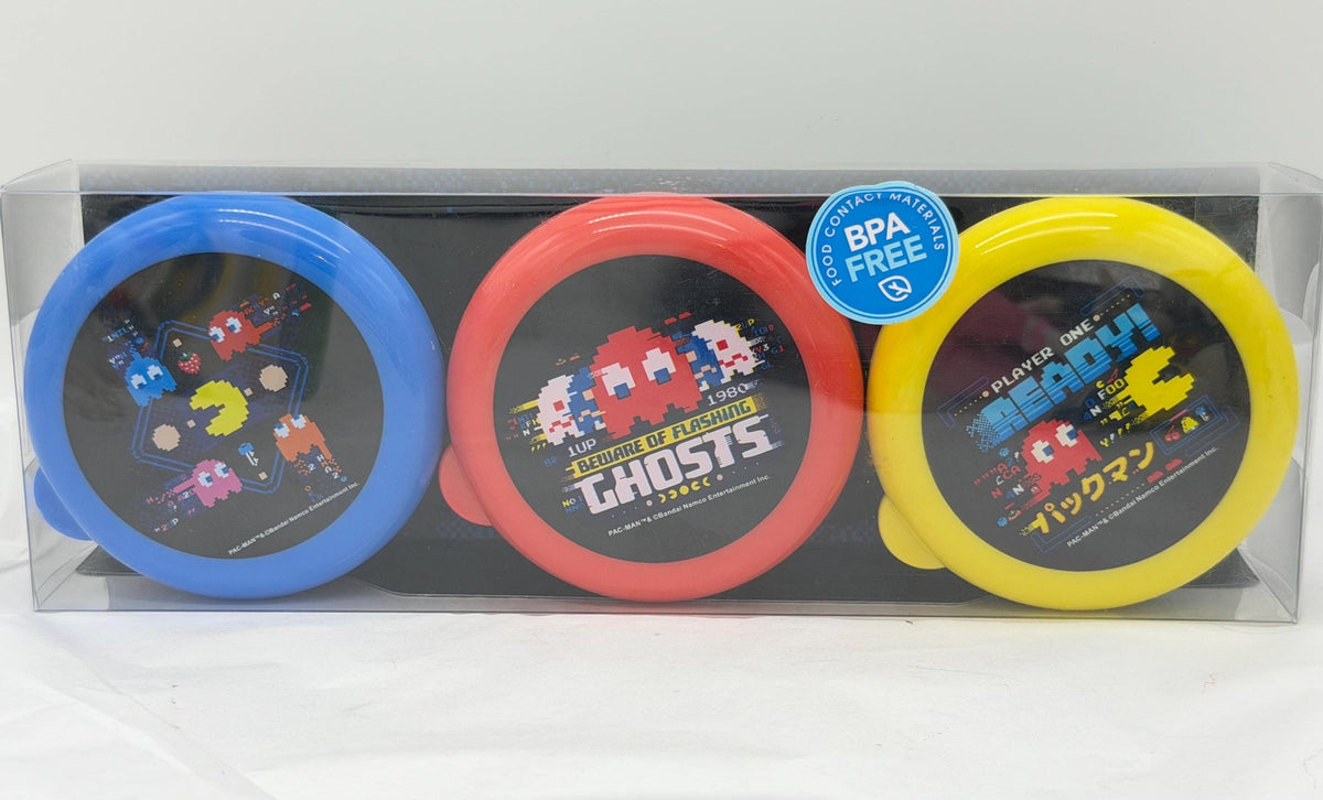 New PAC-Man and Ghosts snack food containers set of 3 BPA free