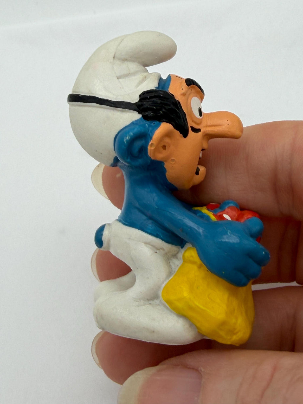 1984 Smurfs Gargamel  Disguise Smurf by Schleich made in Portugal  PVC figure