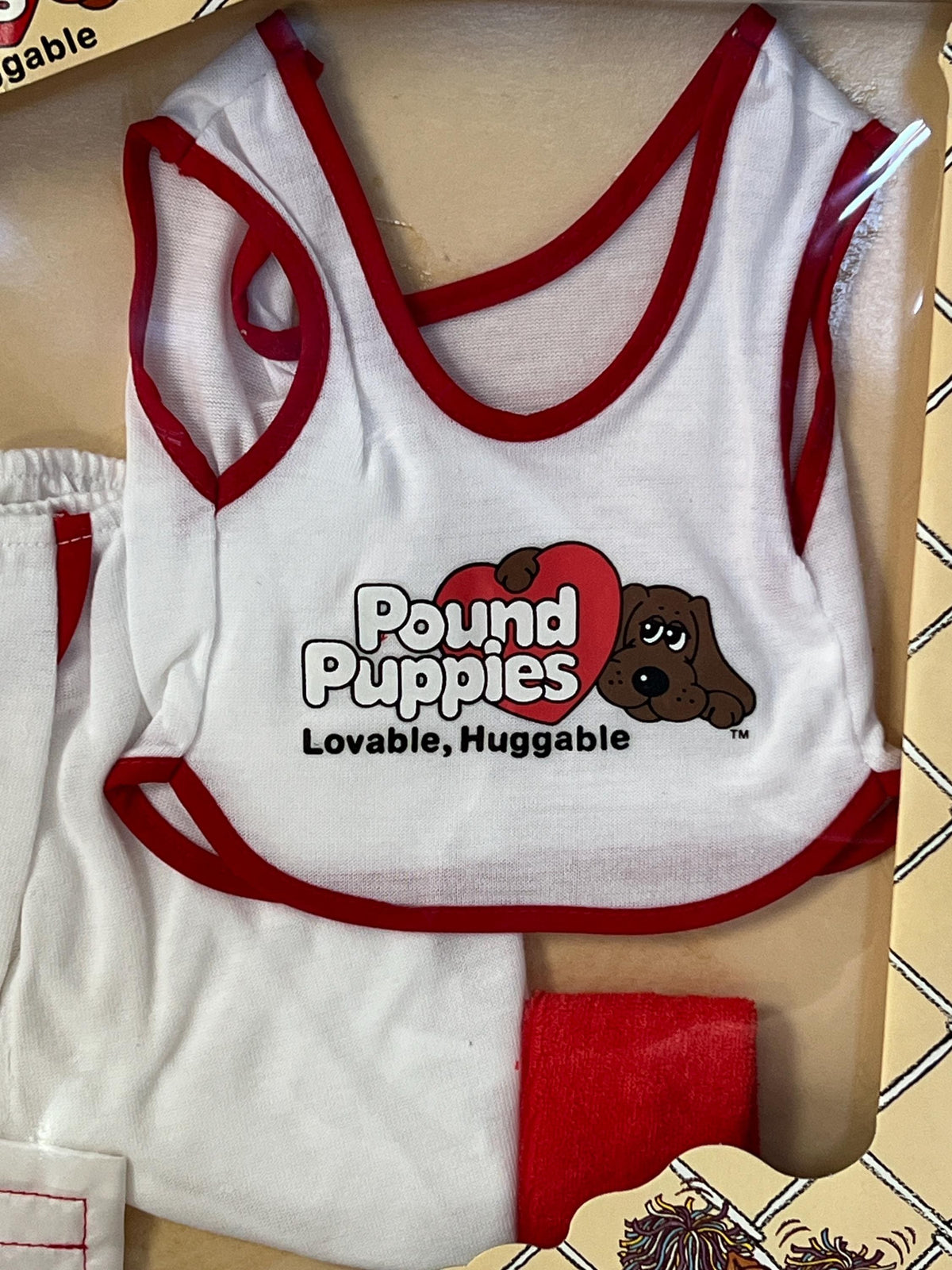 Vintage Tonka Pound Puppy Fun Fashions boxed Basketball Uniform Outfit