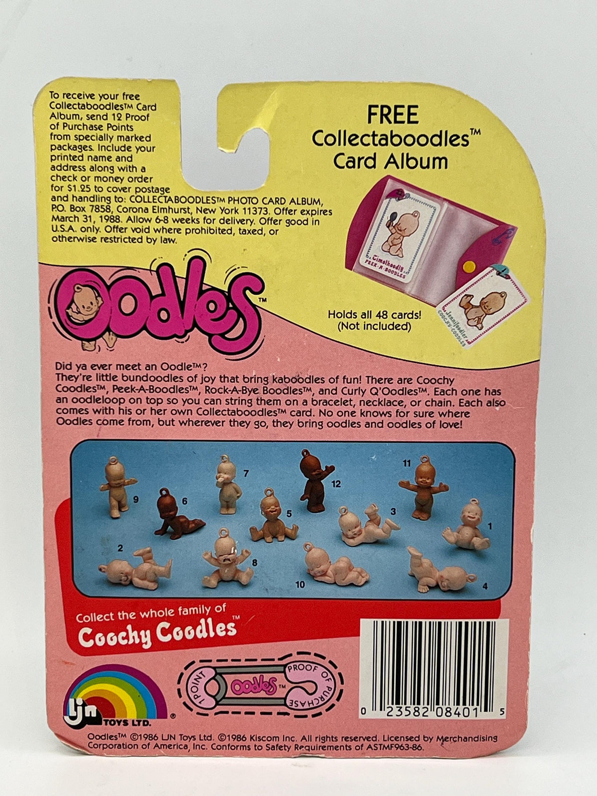 Vintage carded LJN Oodles baby figure