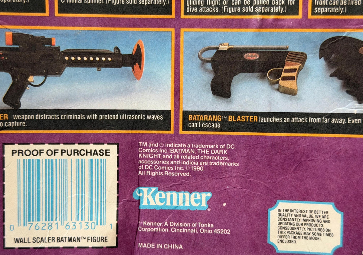 Vintage Kenner Batman the Dark Knight Collection Wall Scaler Batman