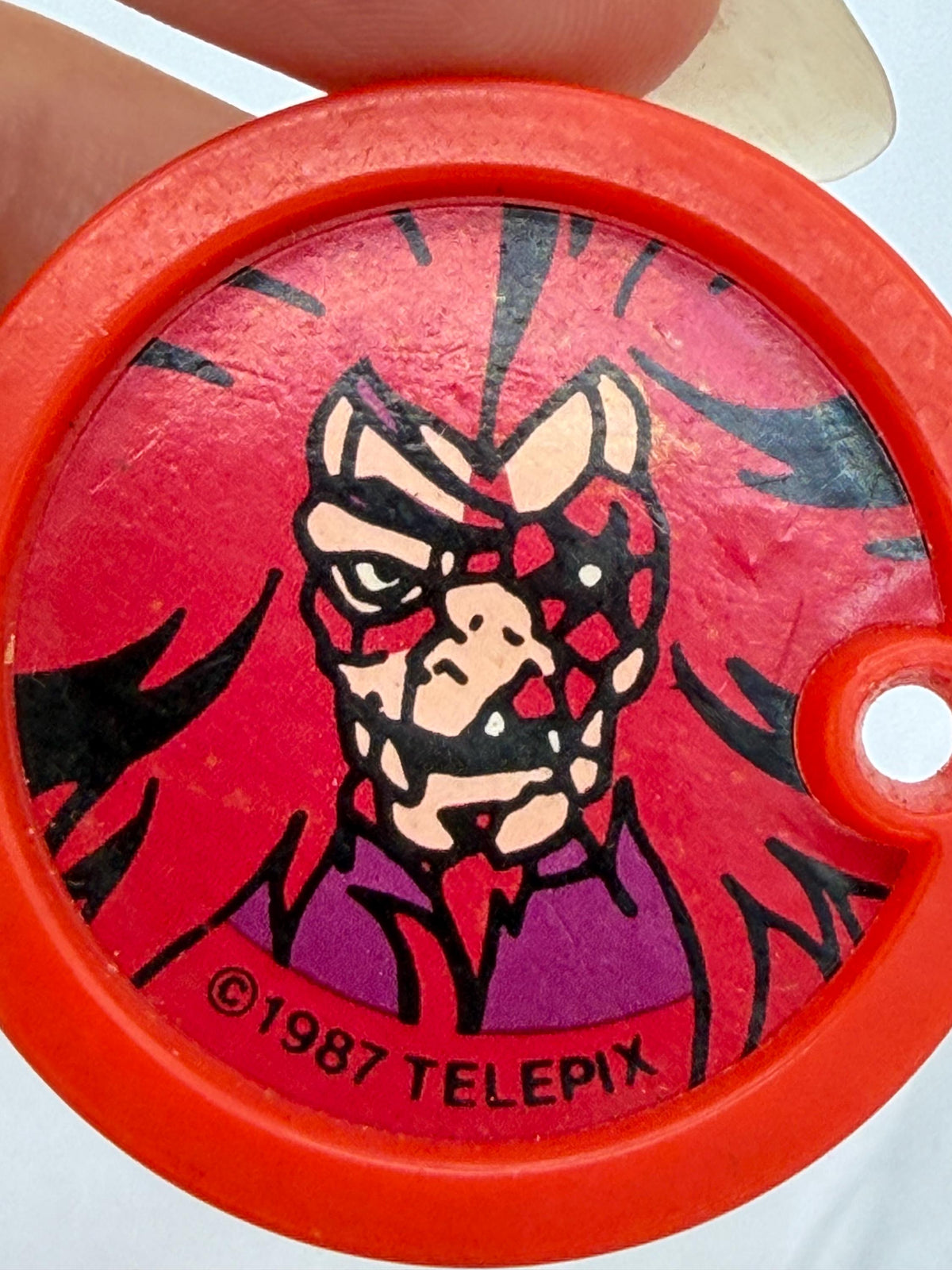 Vintage 1987 Telepix Silverhawks Monstar decoder ring