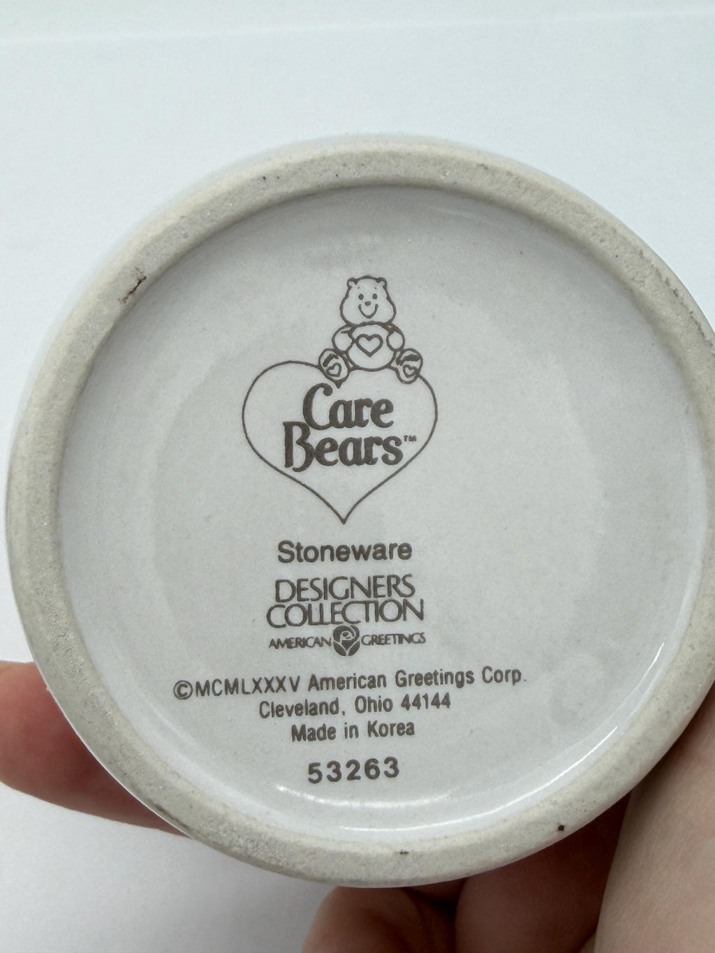 Vintage Care Bears Happy 1st Birthday cup with box