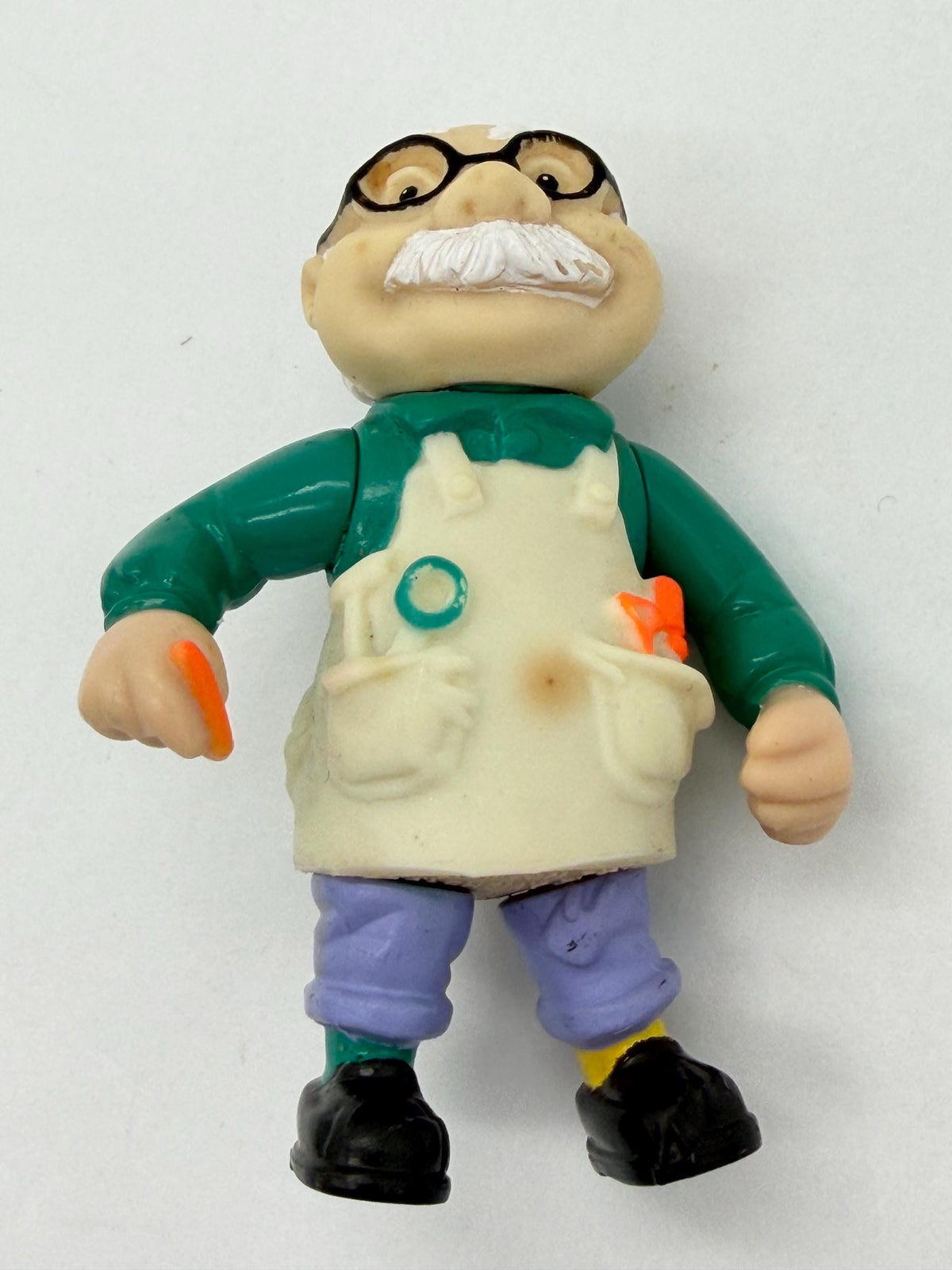 Vintage Teddy Ruxpin Professor Newton Gimmick  figure by Alchemy Toys / Worlds of Wonder