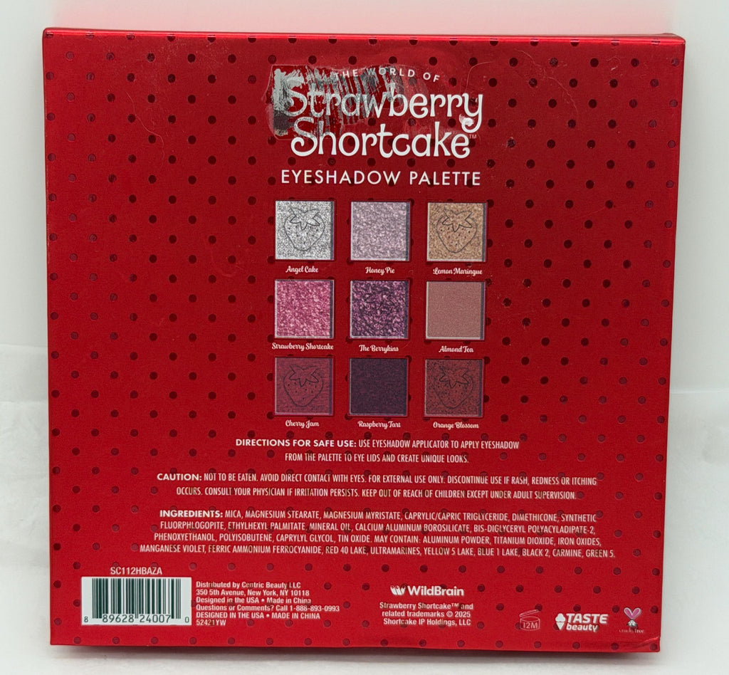 Strawberry Shortcake Wildbrain glitter eyeshadow palette / compact