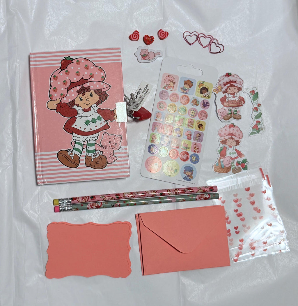 Rad Pack Strawberry Shortcake Stationery: Mini Diary, Stickers & More