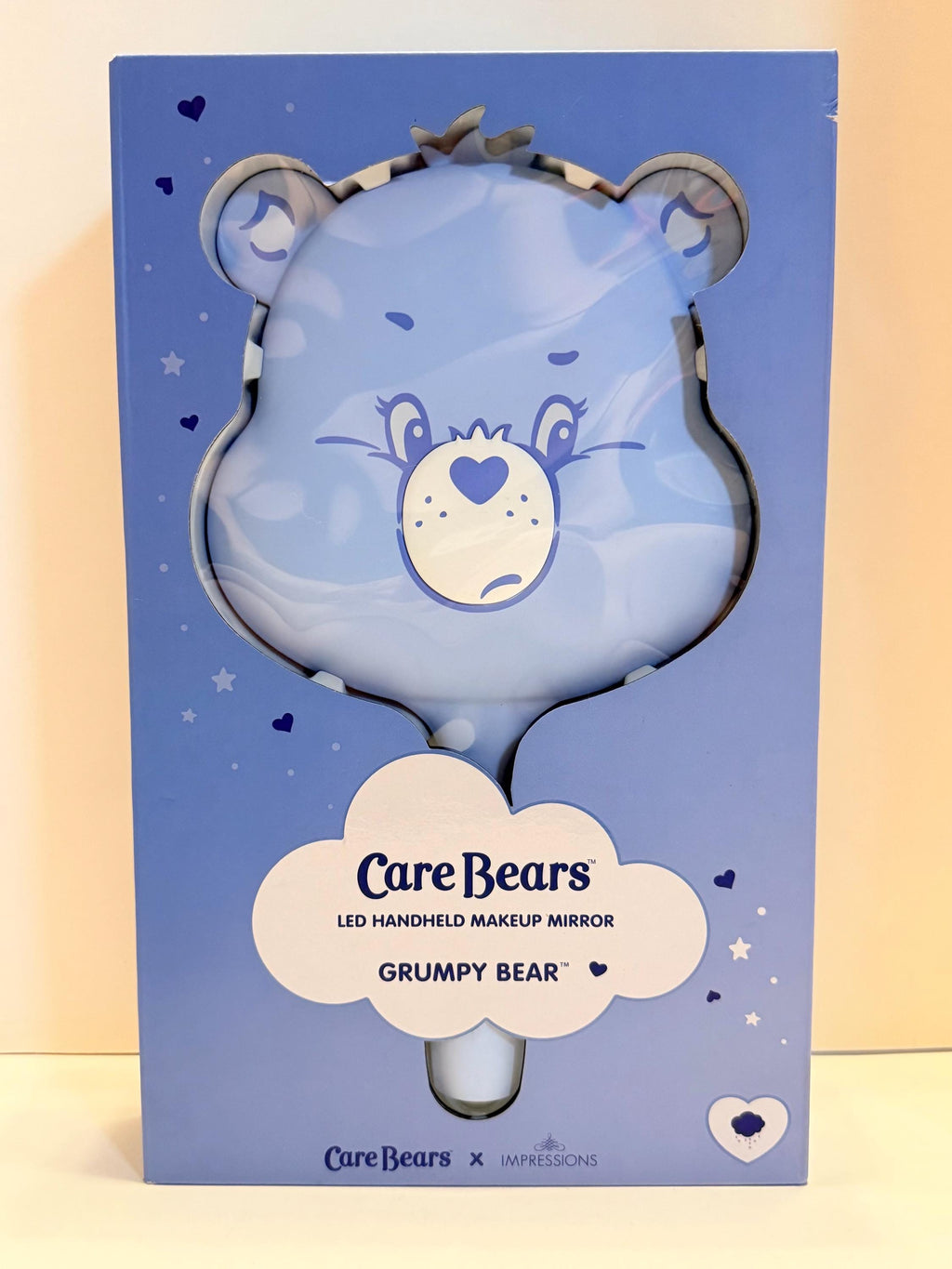 New Care Bears Grumpy Bear Touch lighted makeup mirror and stand
