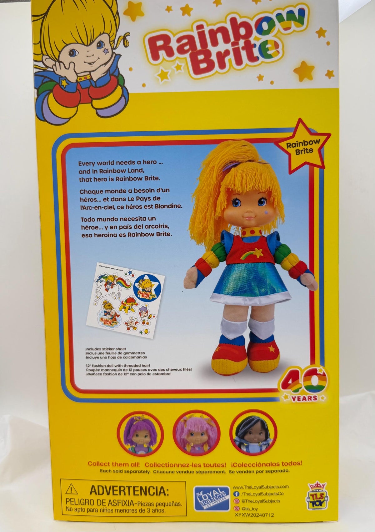 Rainbow Brite 40th anniversary soft doll by The Loyal Subjects