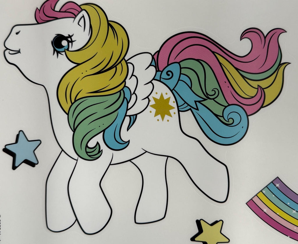 New My Little Pony  retro design wall clings for home decoration