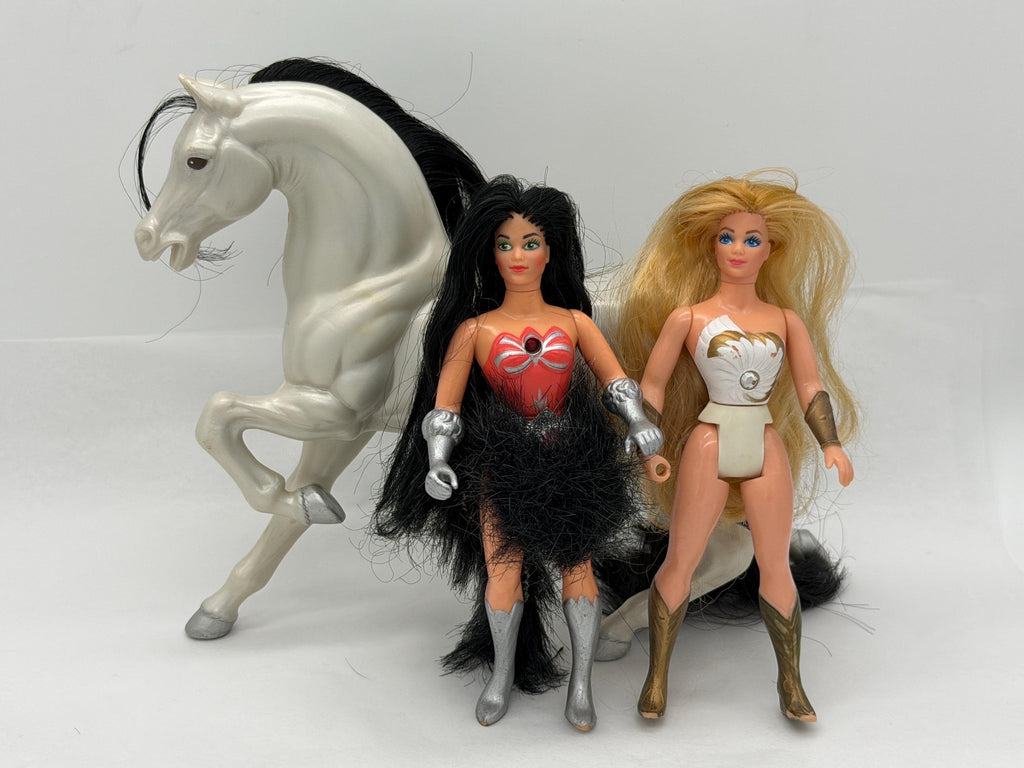 Vintage She-Ra MOTU Princess of Power Catra, She-Ra and Storm horse