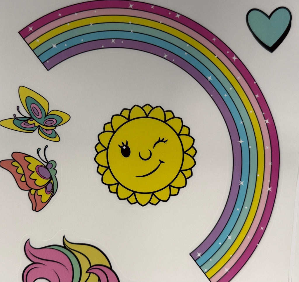 New My Little Pony  retro design wall clings for home decoration