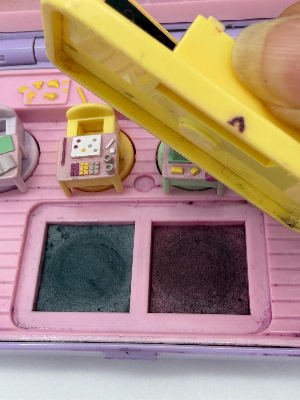 1992 Vintage Polly Pocket Bluebird Toys Stampin School with stampers