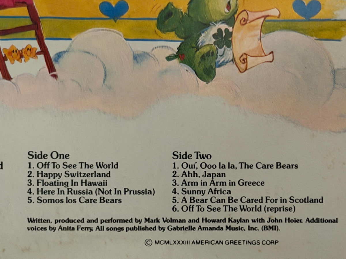 Vintage Care Bears Vinyl: Off To See the World + Picture Disc