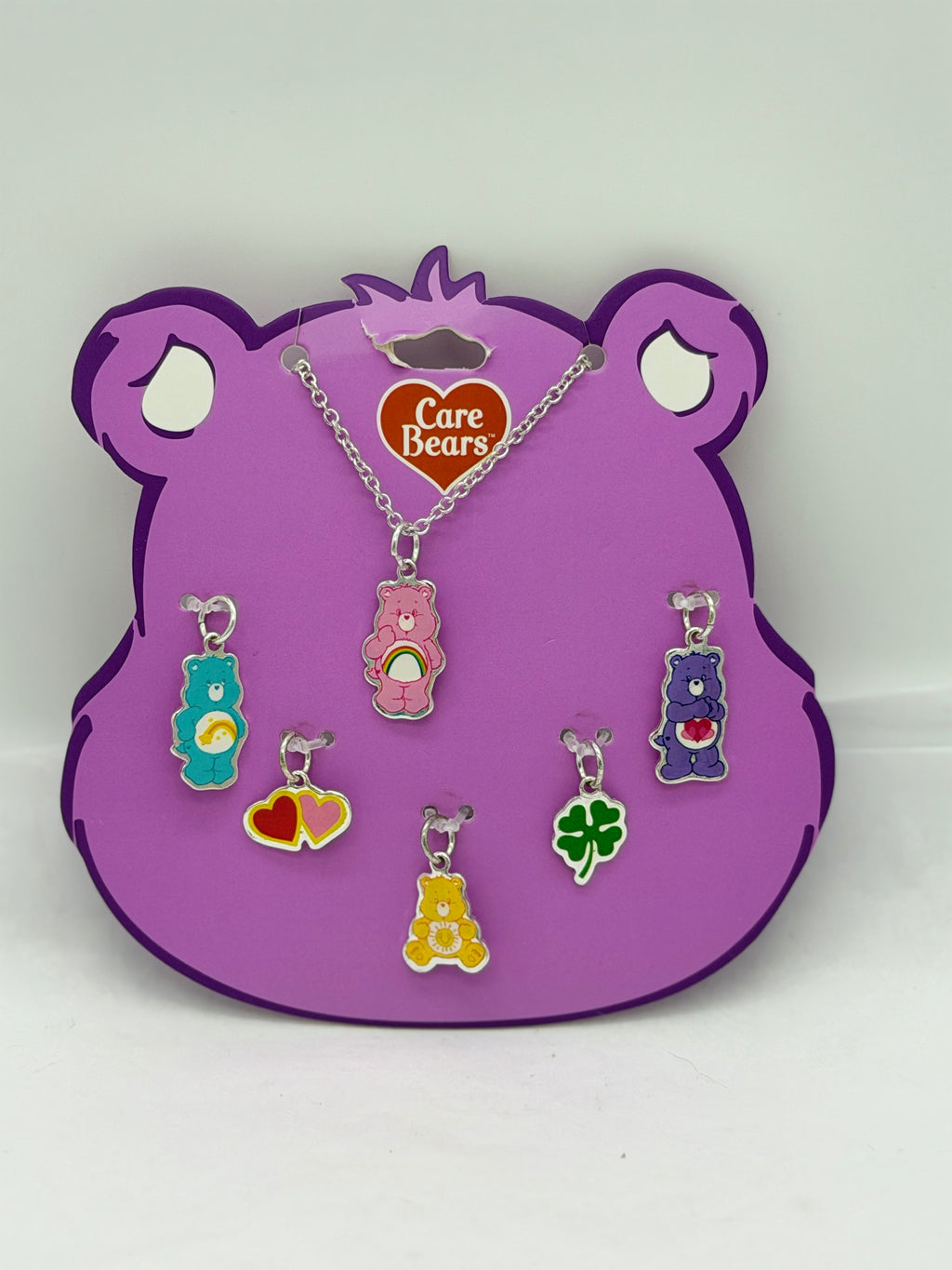 Care Bears charm necklace with interchangeable charms