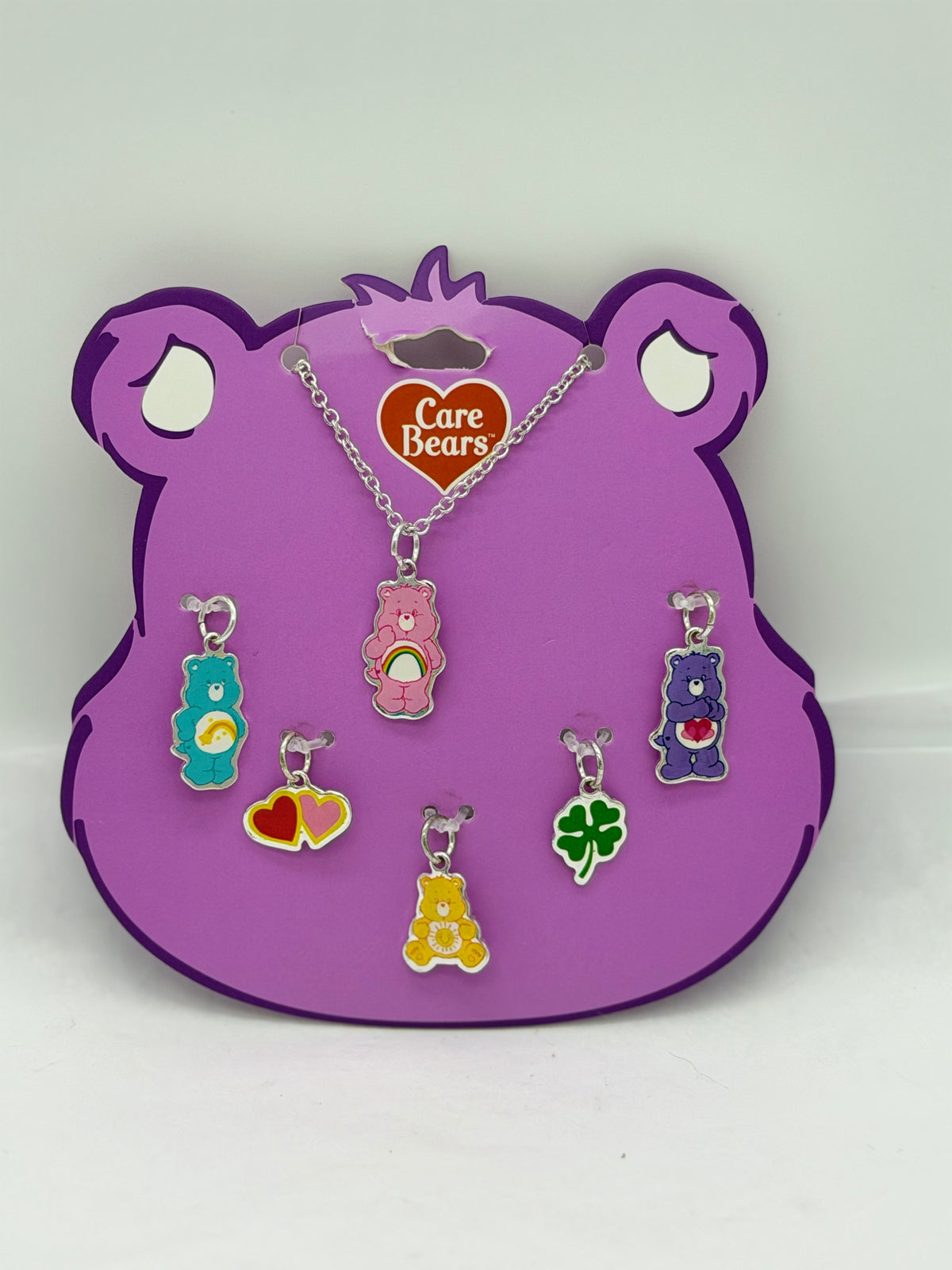 Care Bears charm necklace with interchangeable charms