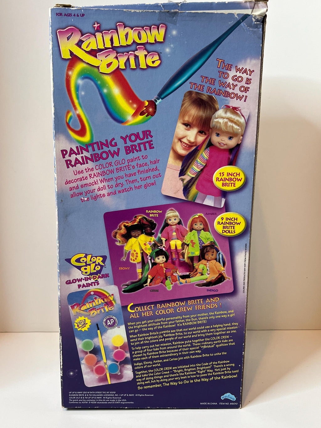 HTF 1990s 2nd Generation Rainbow Brite Color Crew  15” doll with box