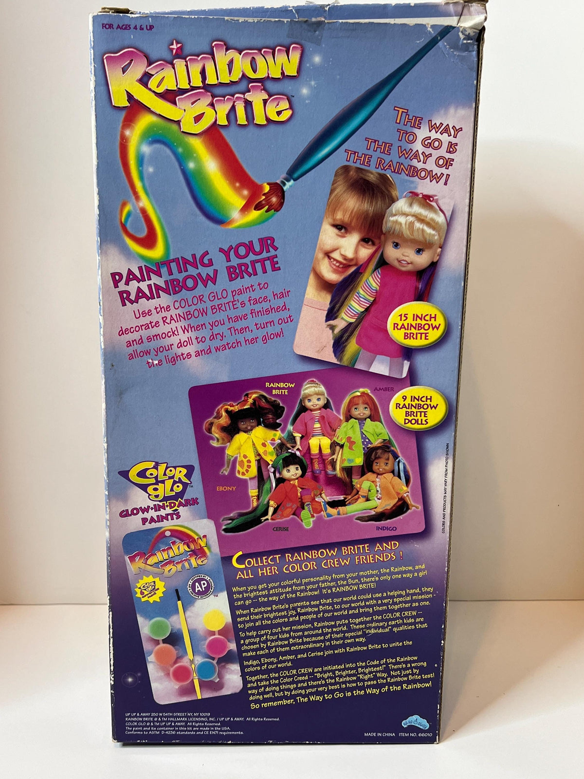 HTF 1990s 2nd Generation Rainbow Brite Color Crew  15” doll with box