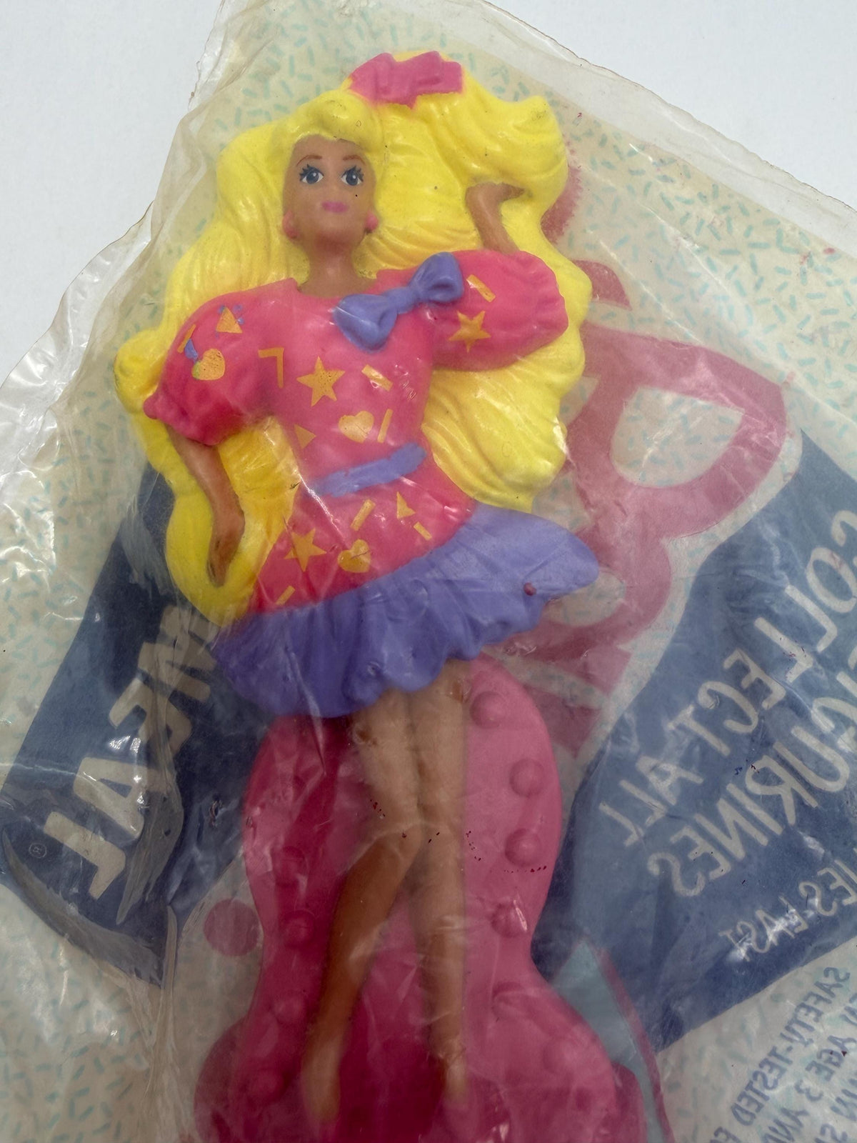 Vintage McDonalds Happy Meal toy Snap n  Play Barbie figure