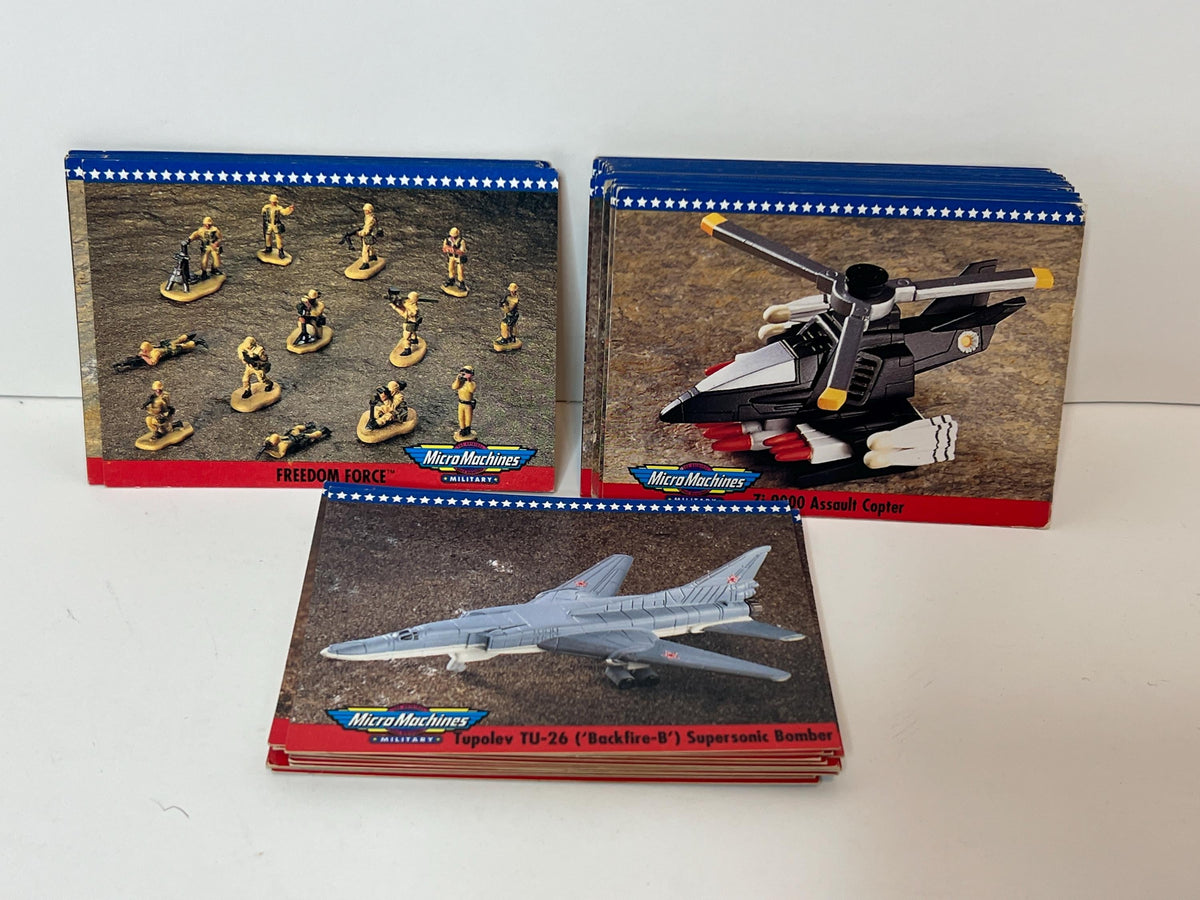 Vintage Micro Machine Freedom Force collector cards - 1 through 50