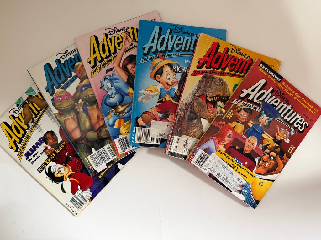 1992/1993 Disney Adventures magazines lot of 6