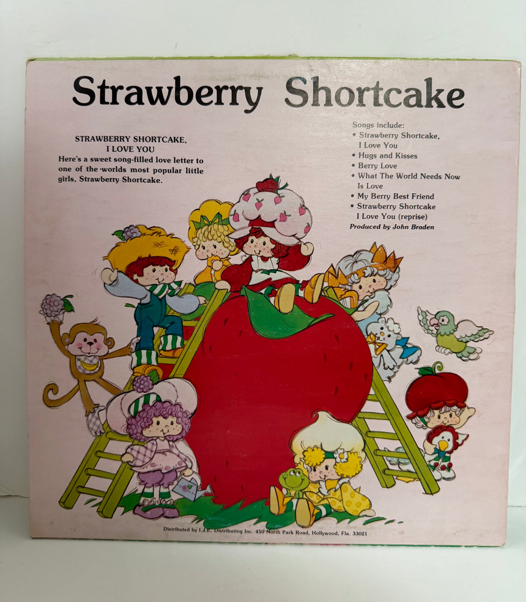 Vintage Strawberry Shortcake vinyl LP lot of 2