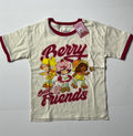Strawberry Shortcake Ringer Tee, Berry Friends, Youth Size 5/6