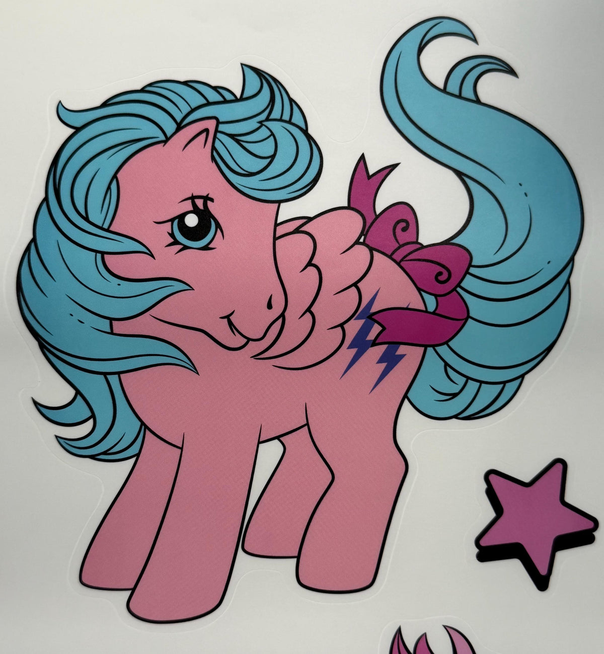New My Little Pony  retro design wall clings for home decoration