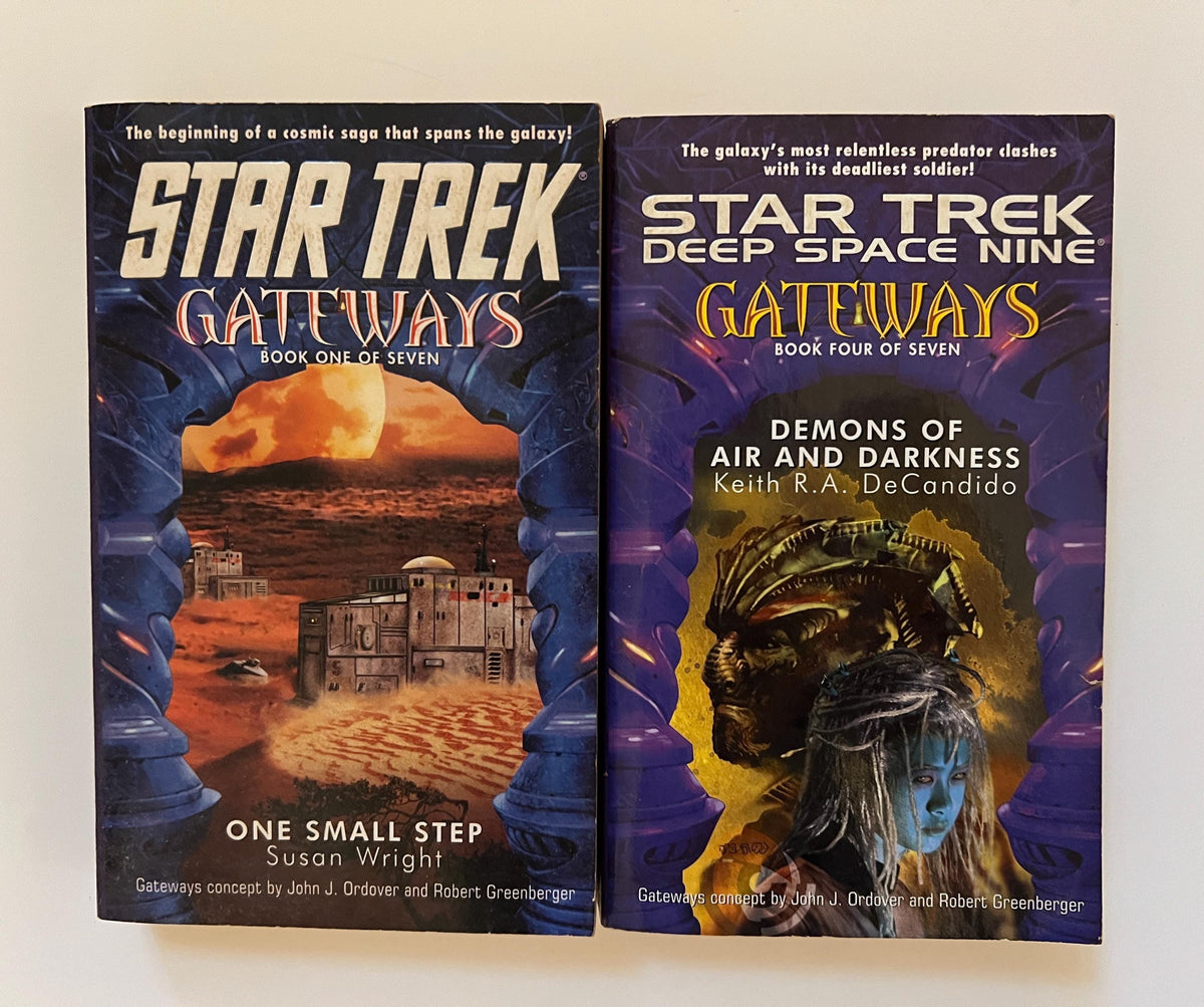Vintage Star Trek Gateways paperback novels lot of 2