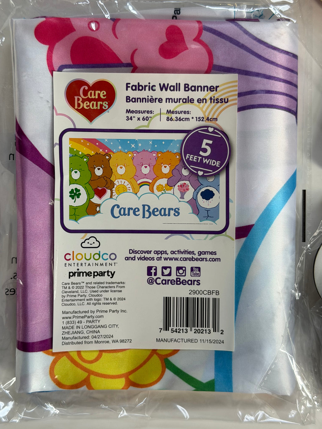 Care Bears party supply pack- wooden table decorations  and party banner
