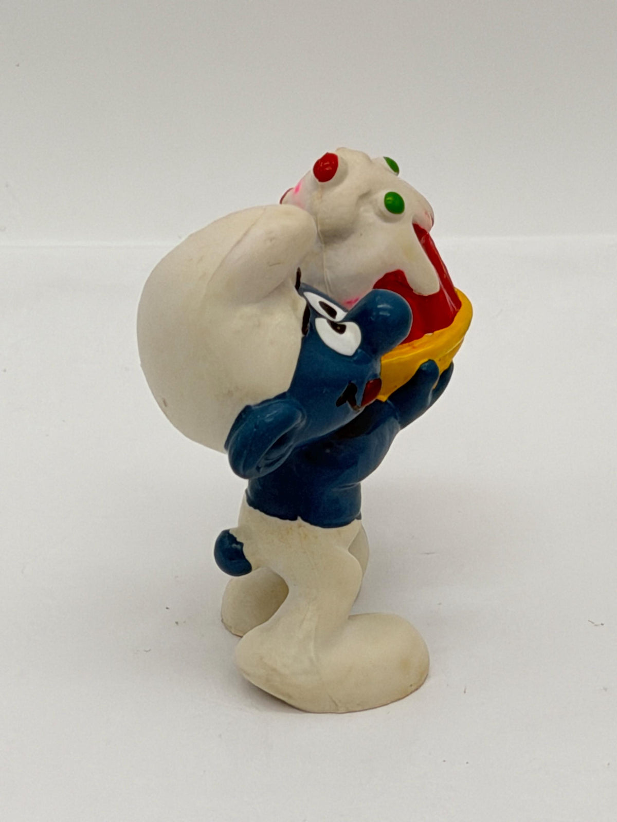 1978 Smurfs Cake Smurf Schleich Peyo PVC mini figure