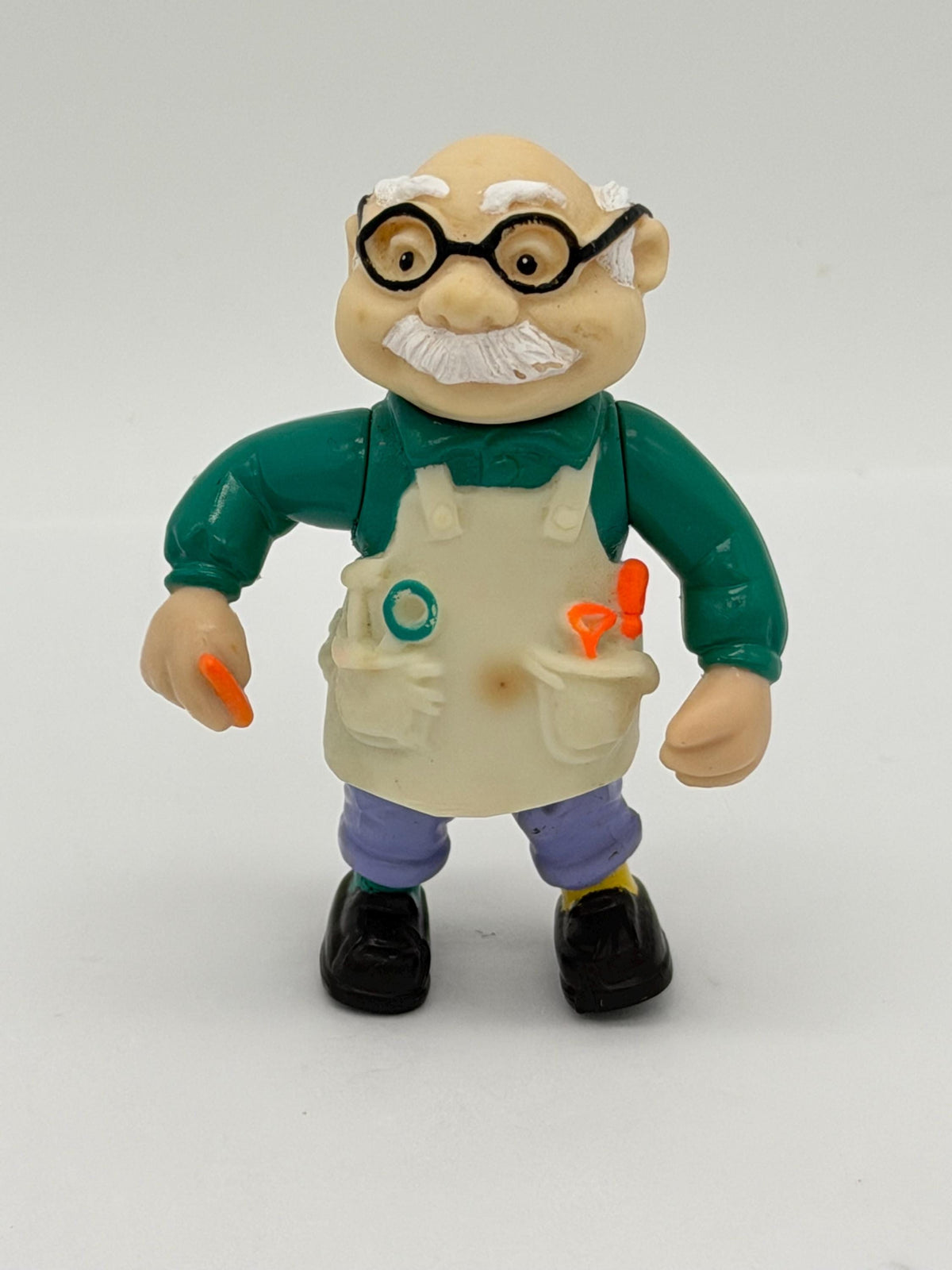 Vintage Teddy Ruxpin Professor Newton Gimmick  figure by Alchemy Toys / Worlds of Wonder