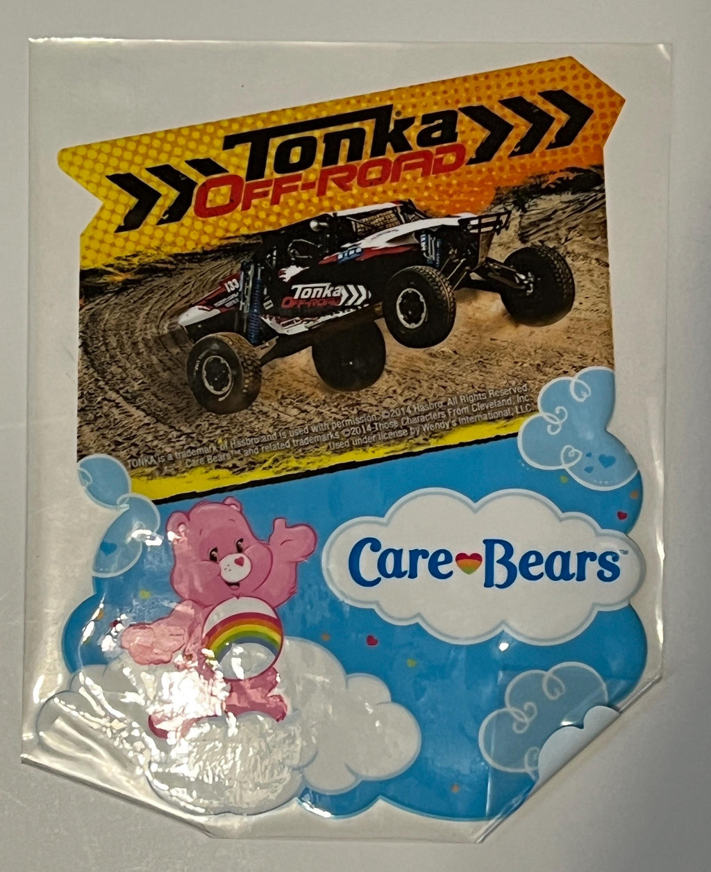 Wendy’s Care Bears / Tonka trucks  promotional store display with toys