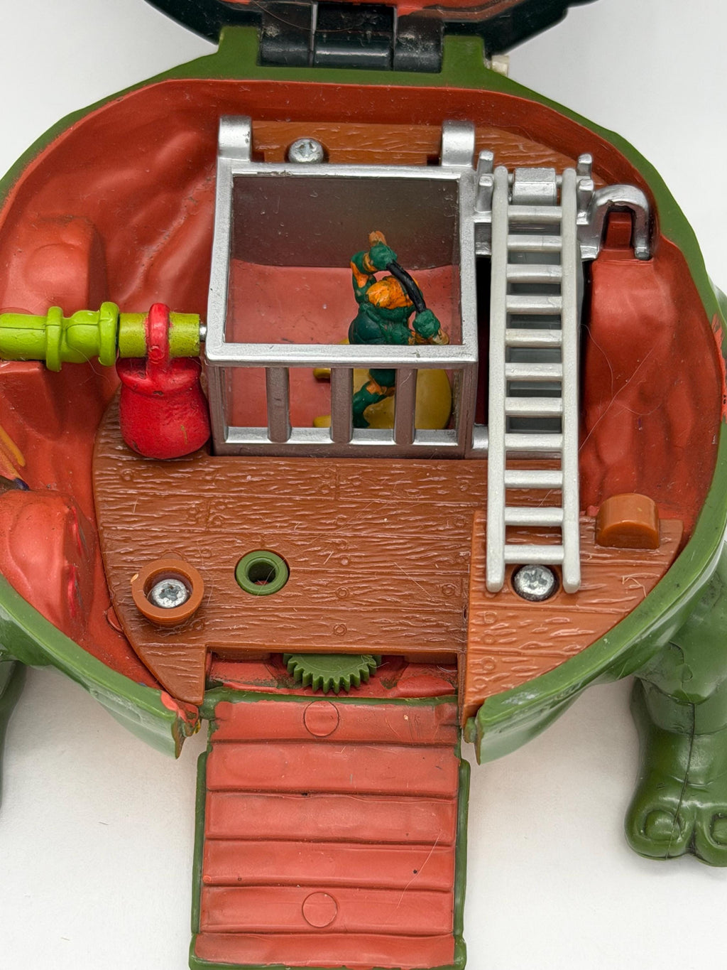 Vintage Teenage Mutant Ninja Turtles TMNT Playmates / Mirage Sewer Micro Leonardo playset