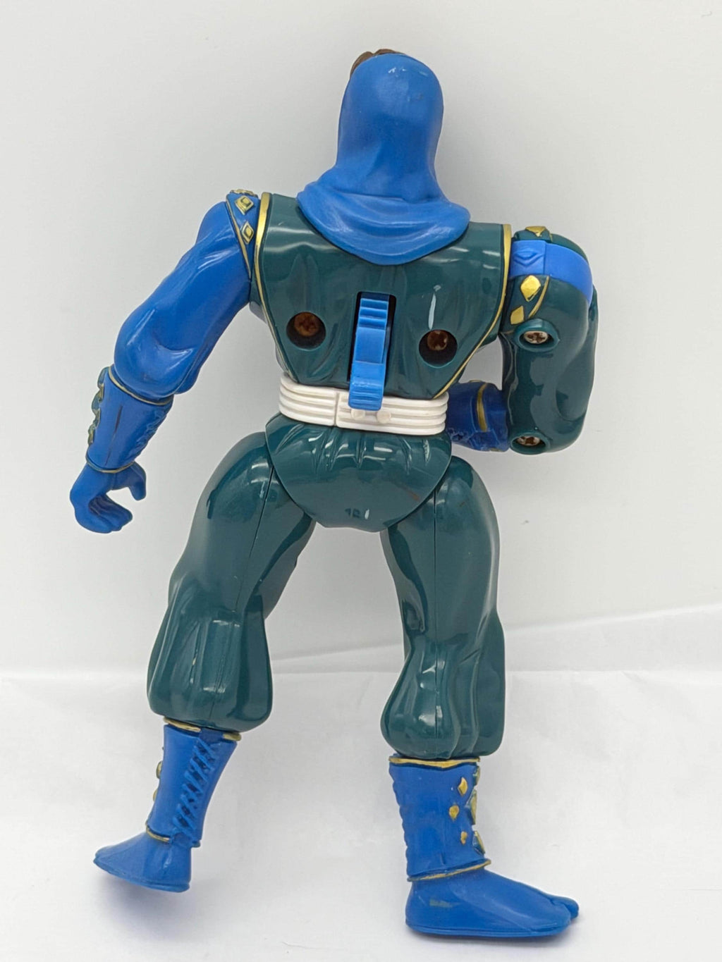 Vintage 1995 Saban Ban Dai Power Rangers Blue Ninja Ranger / Ninjetti with working arm