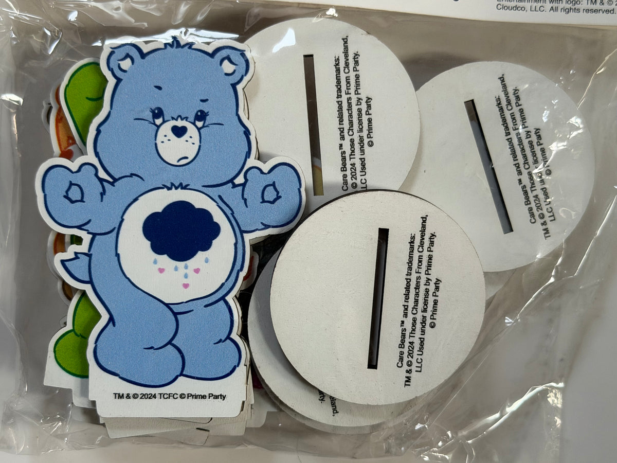 Care Bears party supply pack- wooden table decorations  and party banner
