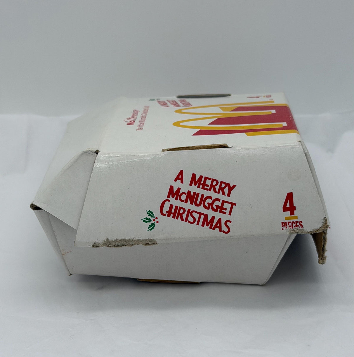 Vintage 90s McDonald's Merry McNugget Christmas Ornaments, Set of 2
